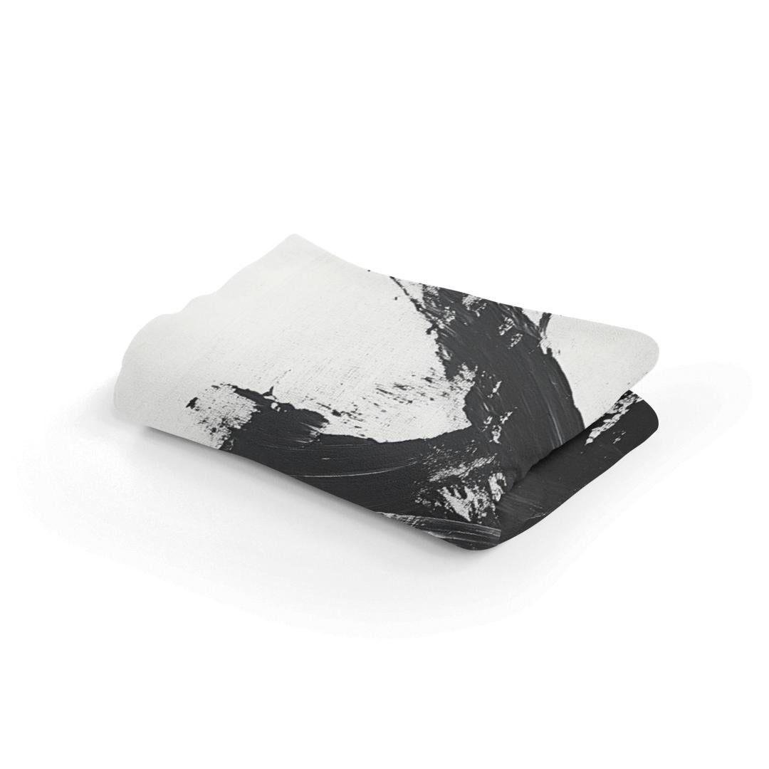 Monochrome Whirlwind Blanket