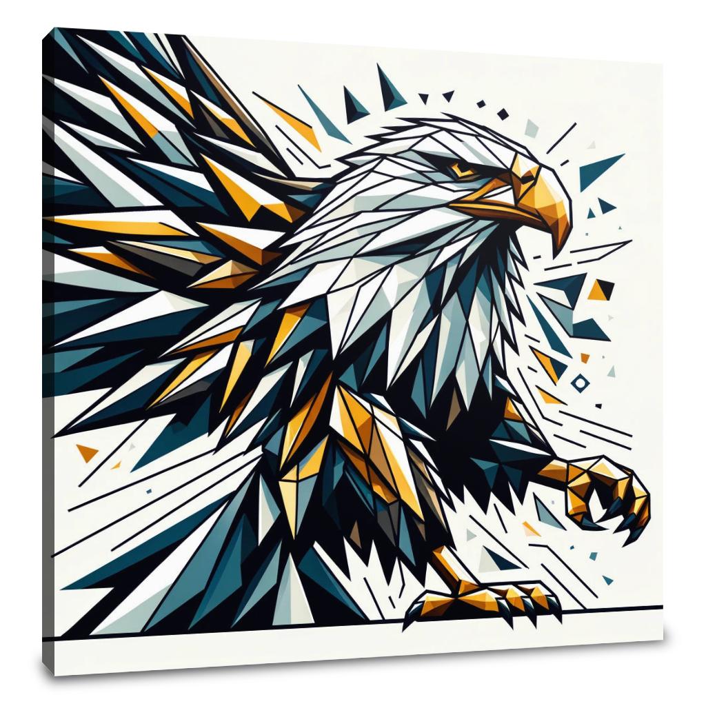 Regal Geometric Eagle Flight Canvas