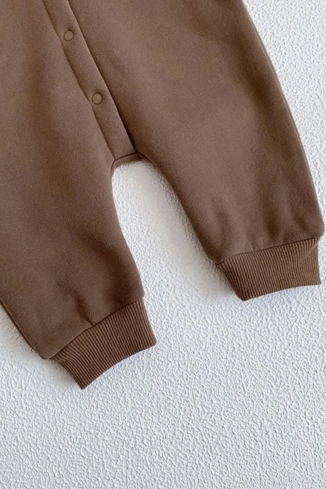 The Ultimate Bear Knitted Hooded Playsuit