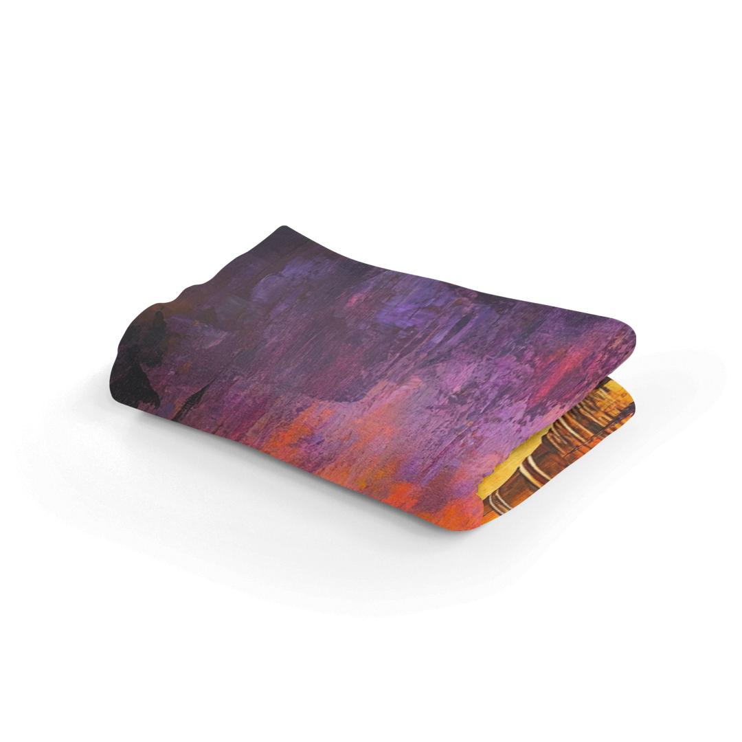 Shwedagon Sunset Reflection Blanket