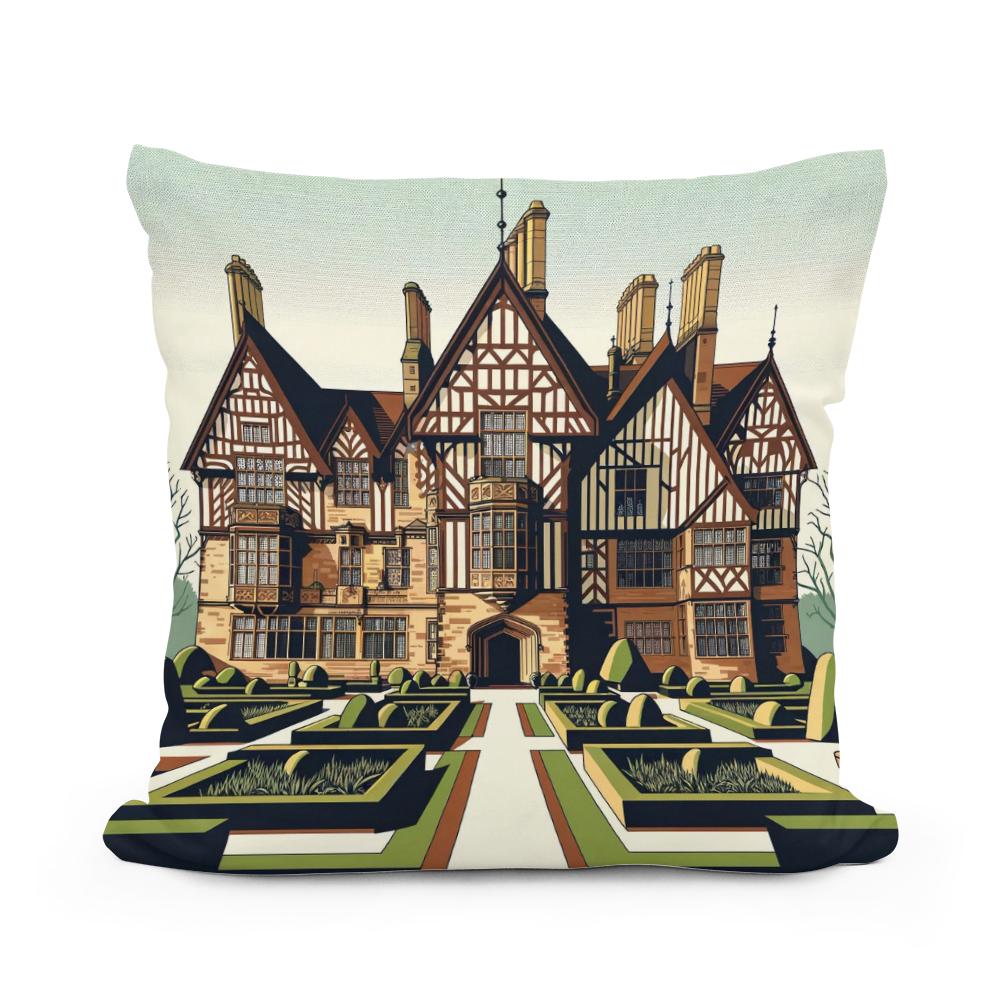 Liverpool Speke Hall Minimalist Vision Cotton Cushion