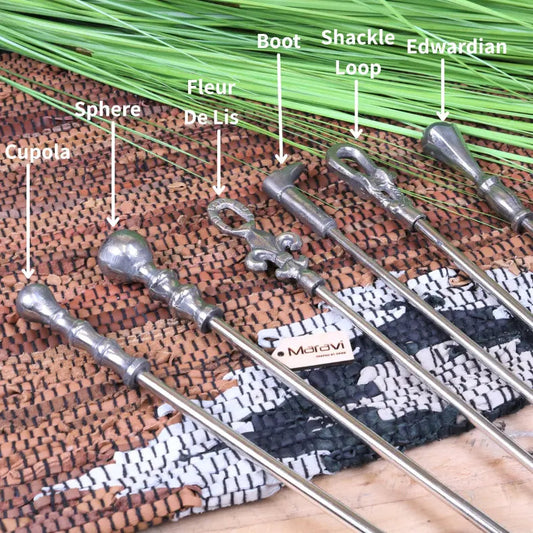 Sagara Long Handled Shoe Horn Metal Distressed Finish 54cm