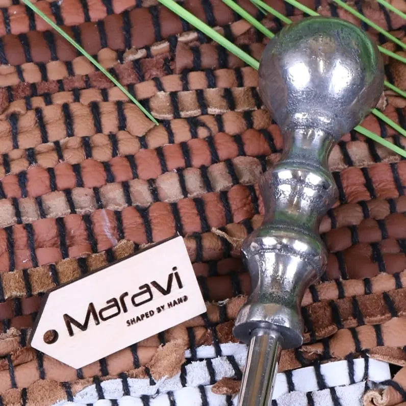 Sagara Long Handled Shoe Horn Metal Distressed Finish 54cm