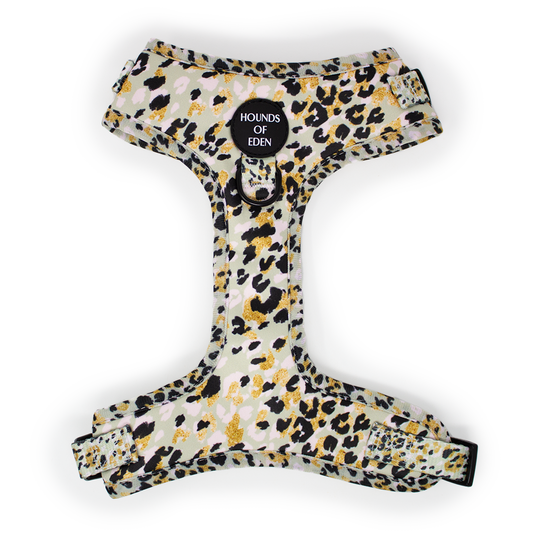 Sage Leopard Design Dog Harness