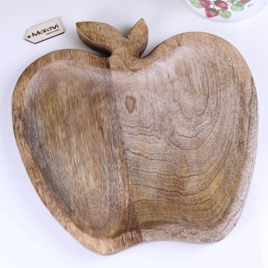Saif Apple Shaped Tray Mango Wood