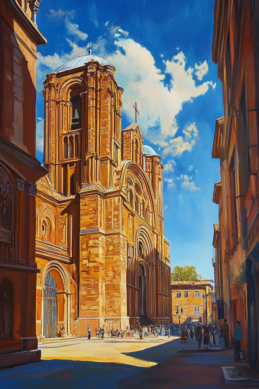 Saint-Sernin Heritage Canvas