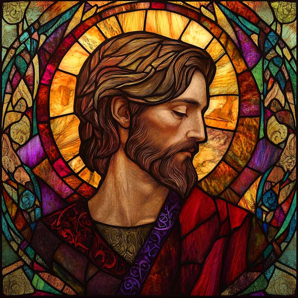 Saint David's Stained Glass Canvas