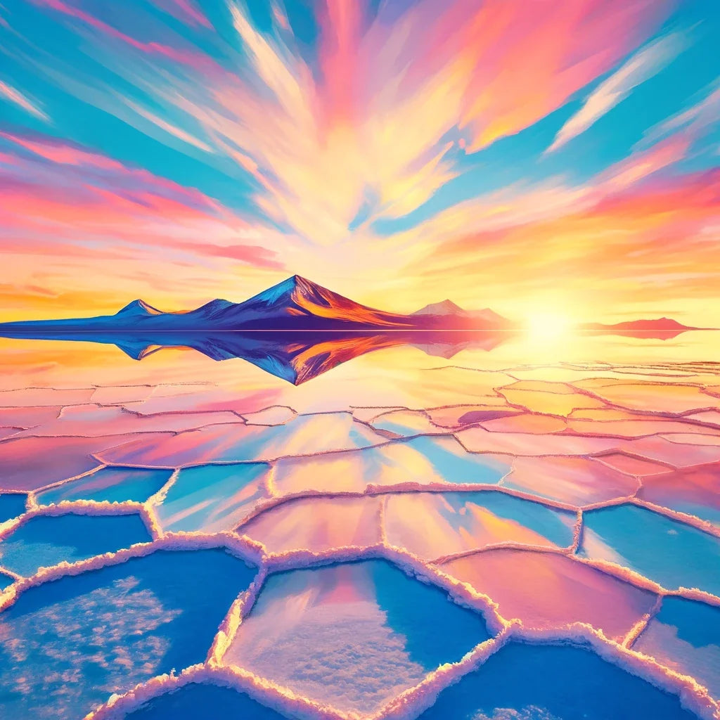 Salar de Uyuni Sunrise Canvas
