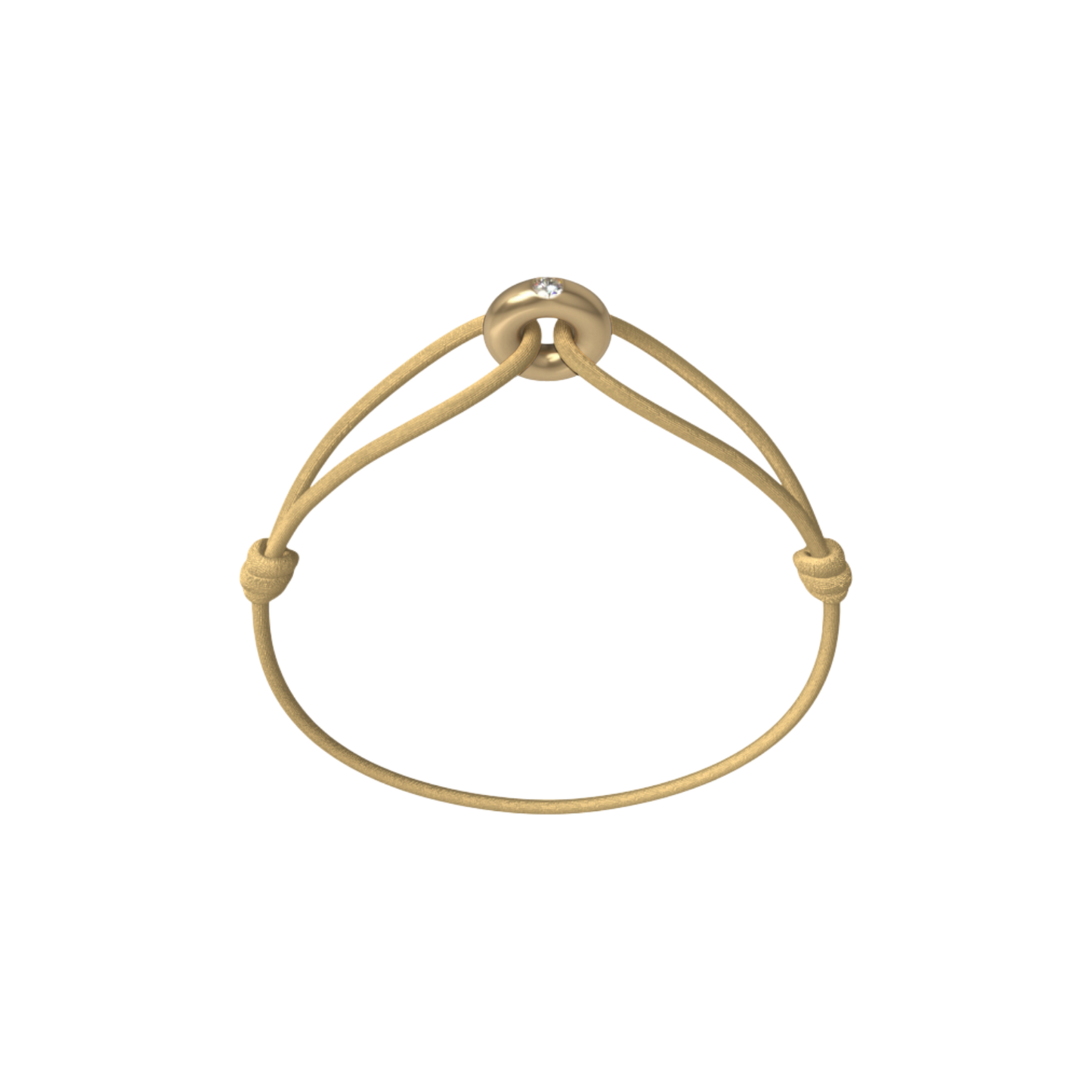 Mini Golden Soho Diamond Cord Bracelet