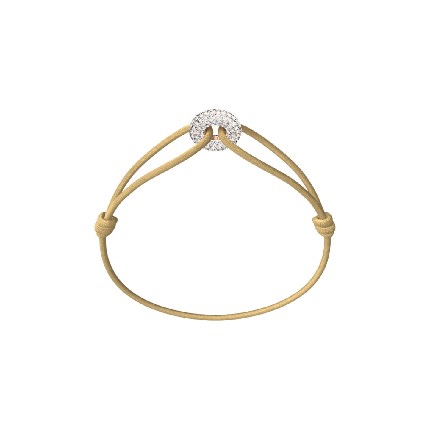 Mini Rose Soho Pavé Cord Bracelet