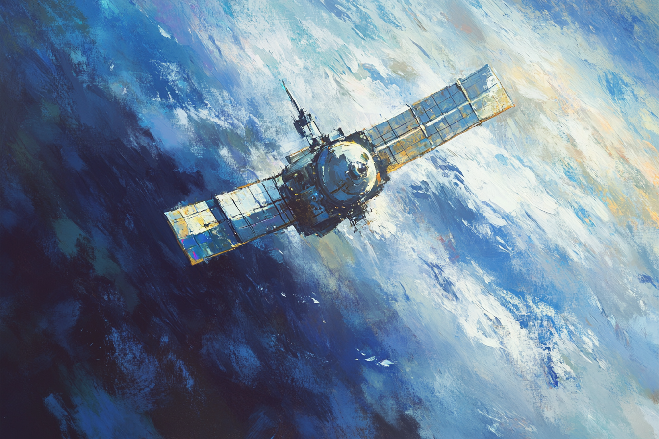 Satellite Starlight Canvas