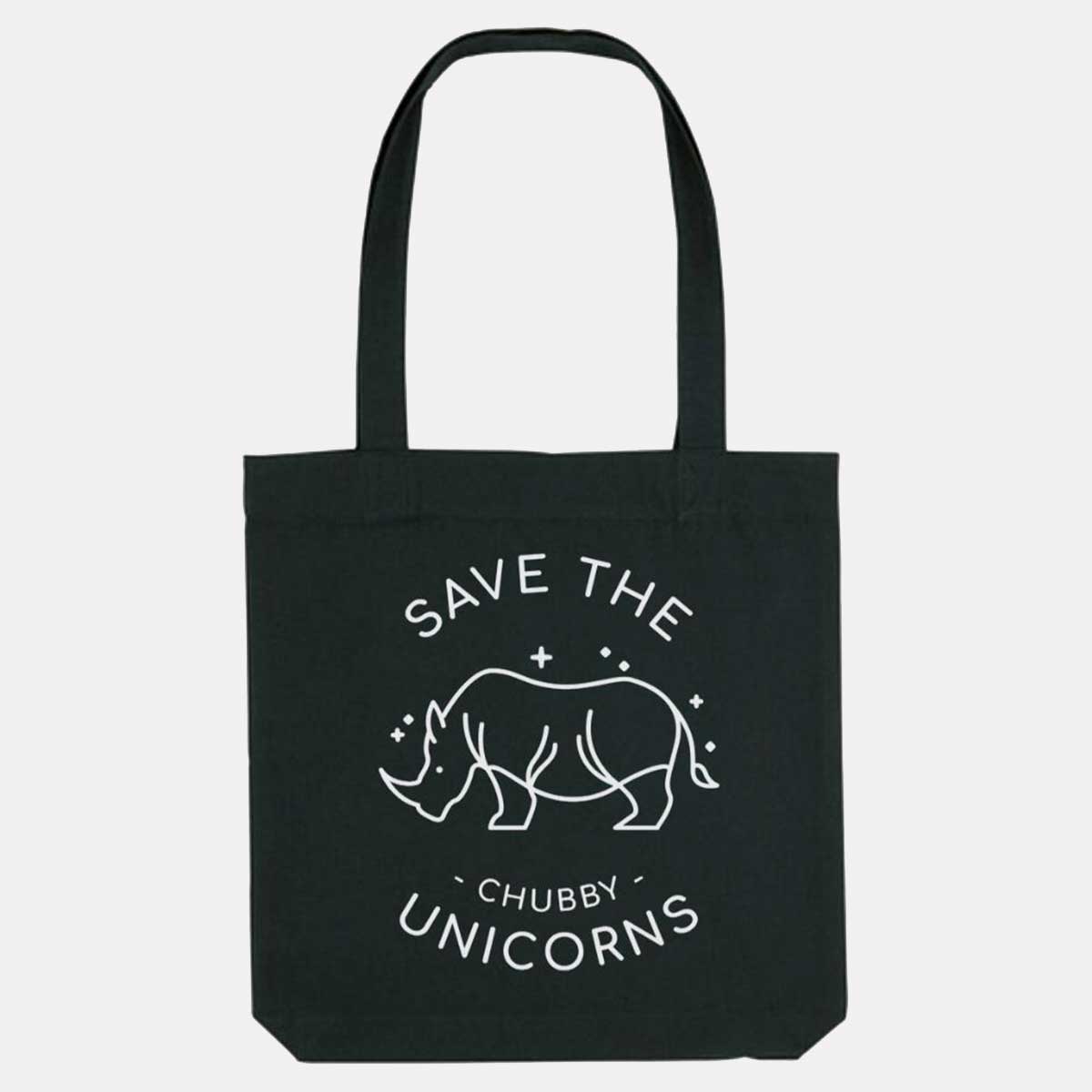 Save The Chubby Unicorns Woven Tote Bag, Vegan Gift