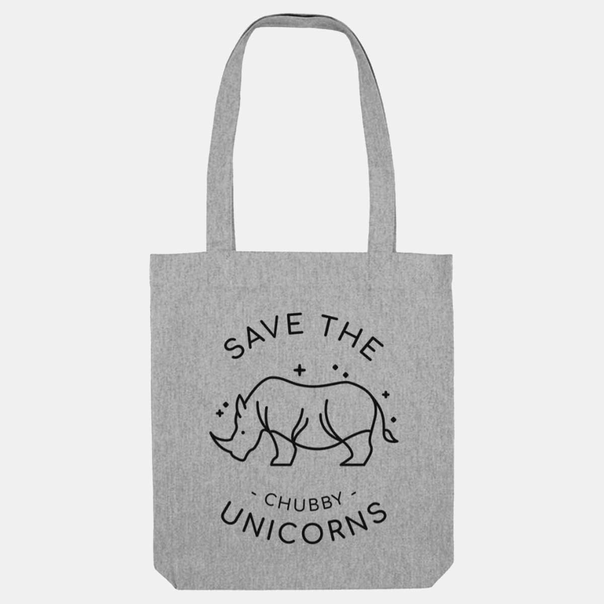 Save The Chubby Unicorns Woven Tote Bag, Vegan Gift