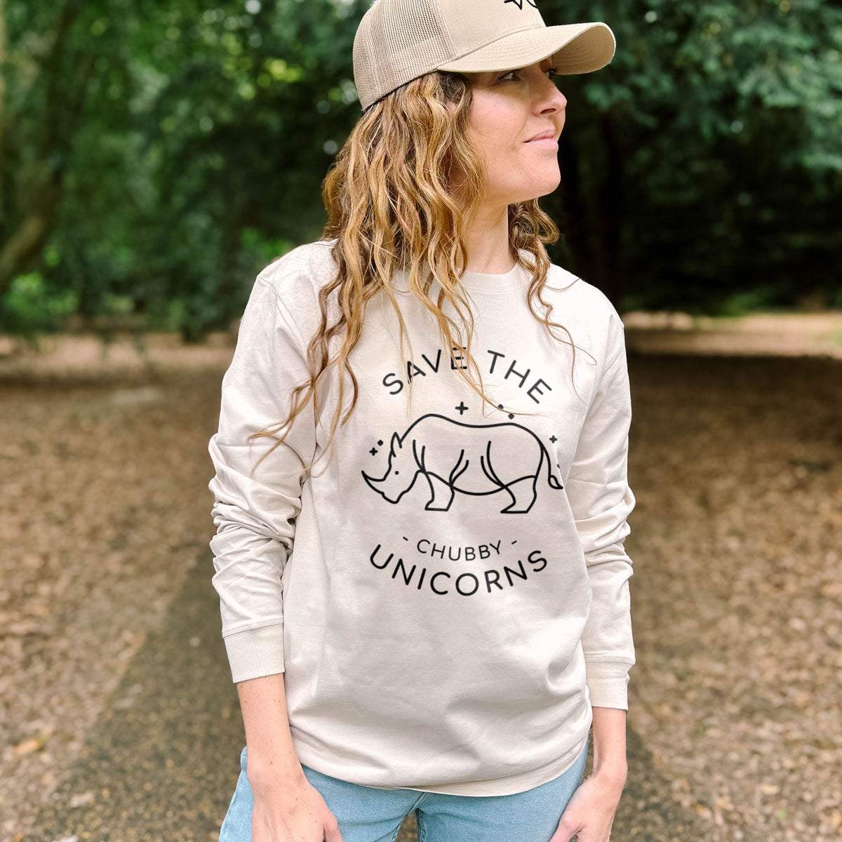 Save The Chubby Unicorns Long Sleeve T-Shirt (Unisex)