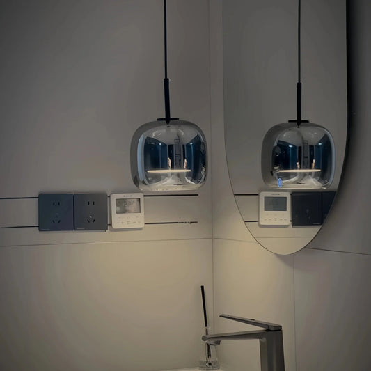 Dildale Black Gold Pendant Lamp LED Warm Light Adjustable Height
