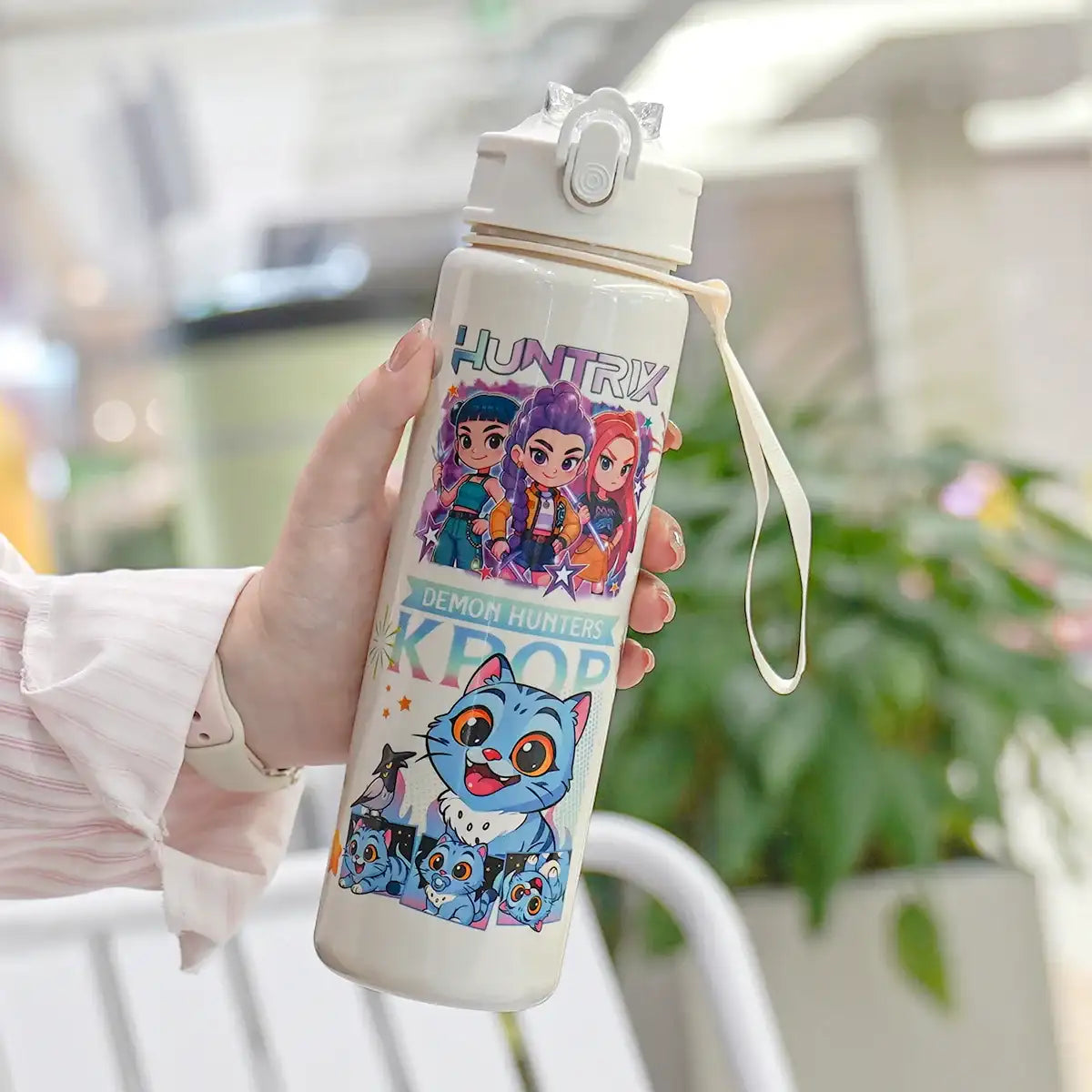 Kpop Demon Hunters Leakproof Water Bottle 750ml/26oz