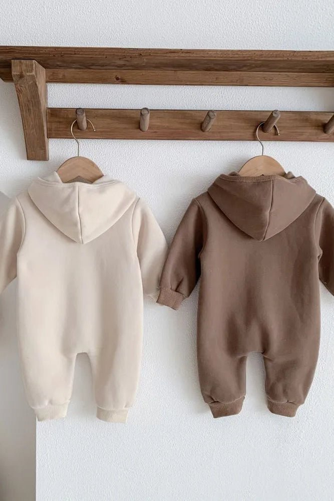 The Ultimate Bear Knitted Hooded Playsuit