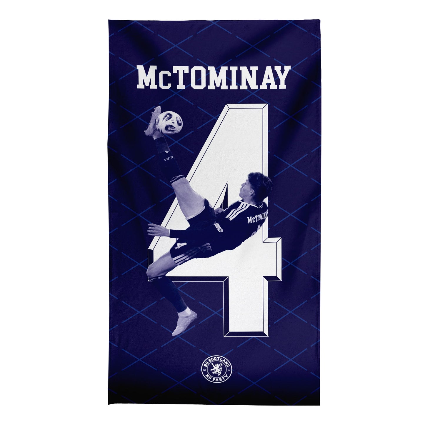 Scotland WC26 - McTominay - Beach Towel - Microfibre Retro Beach Towel - 150cm x 75cm