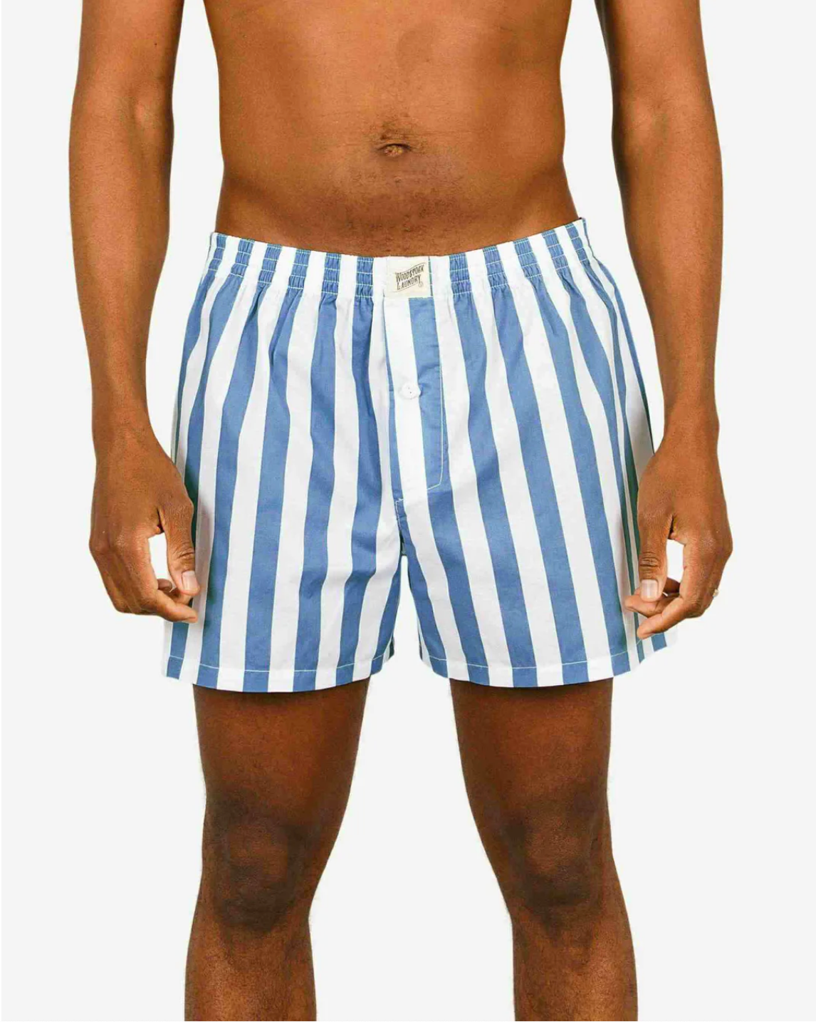 Mens Boxer Shorts - Beach Stripe