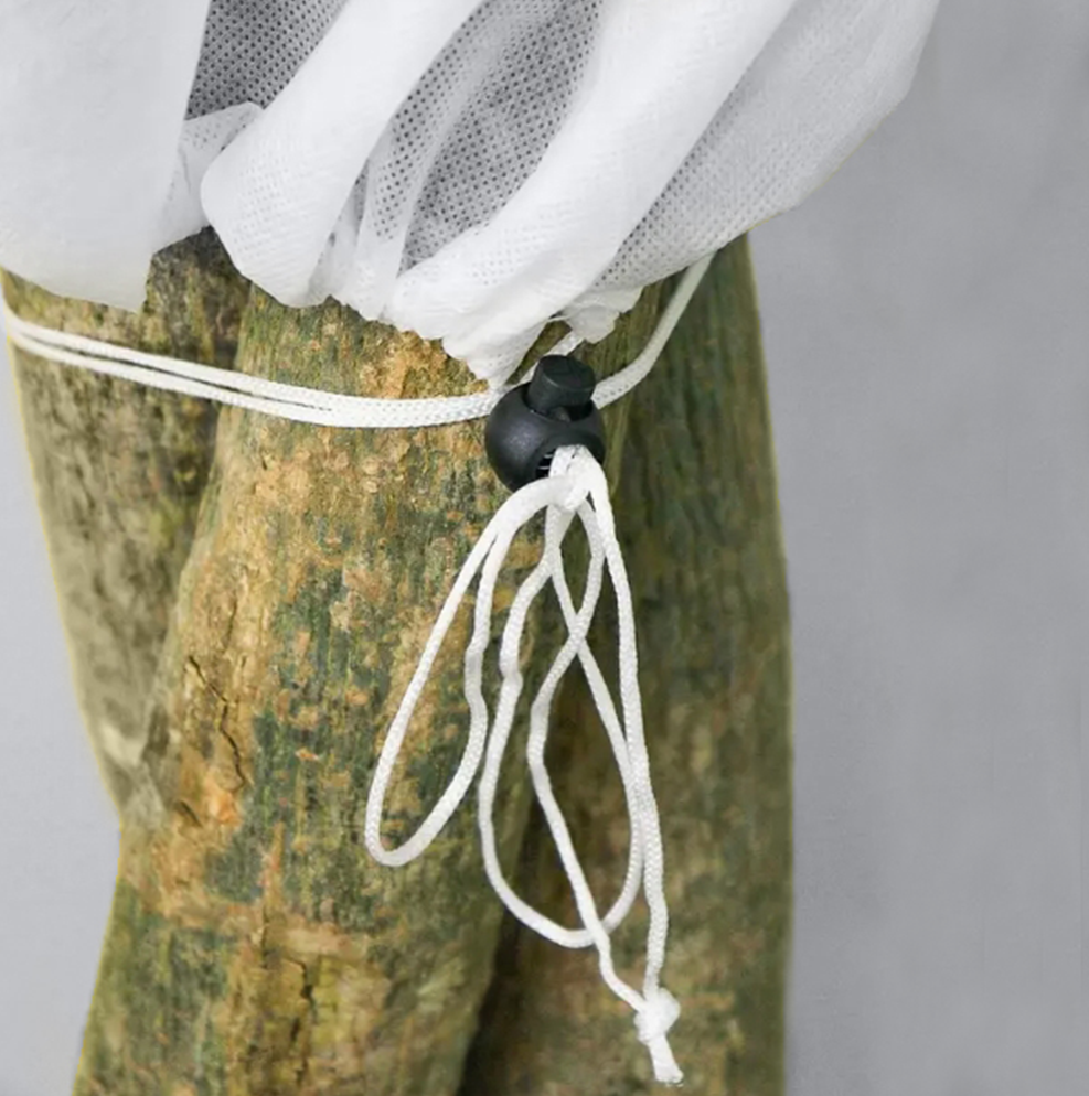Protective Plant Cover, 50gsm Sack with Cord, Diameter: 80cm, Size: 1.25m × 2m