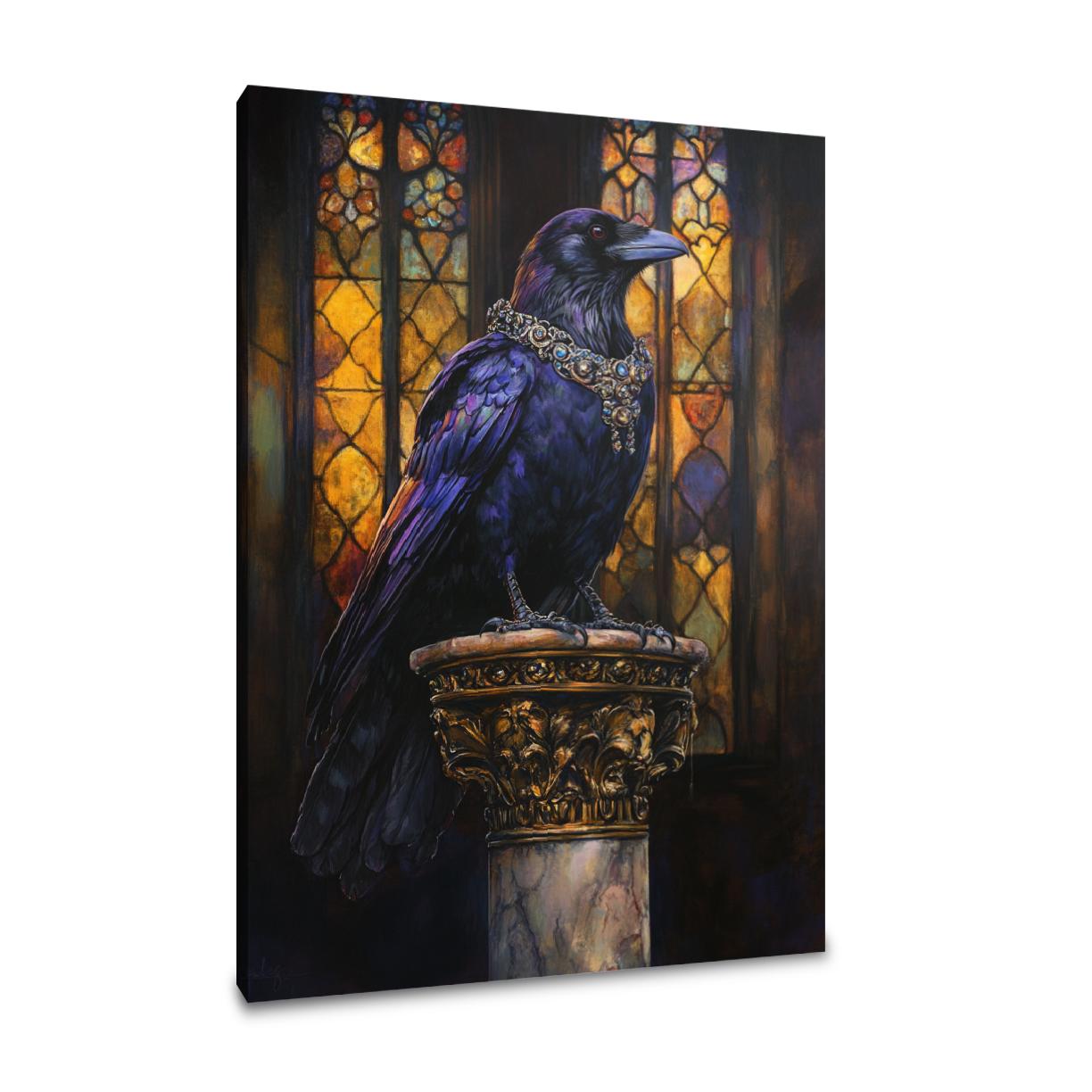 Regal Raven Majesty Canvas