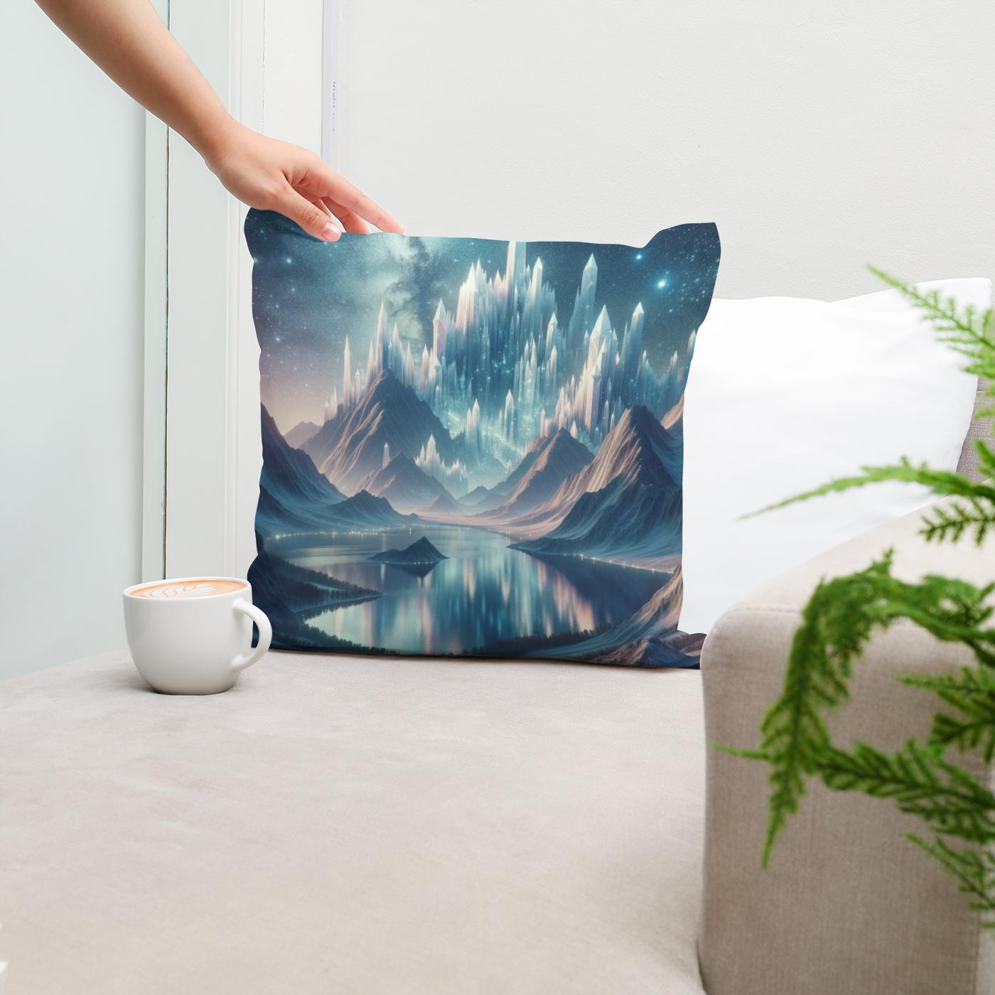 Mystic Peaks Cotton Cushion