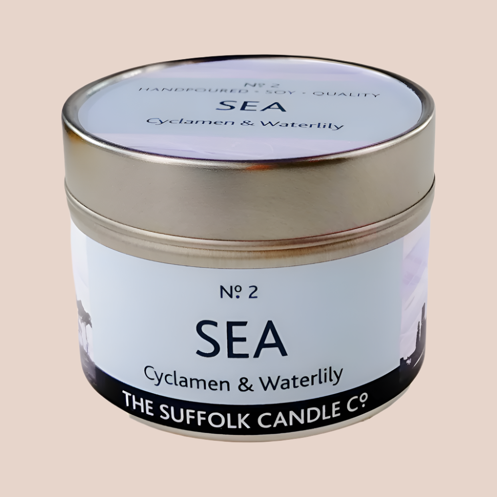 SEA - Cyclamen and Waterlily - handmade soy candle - 100g
