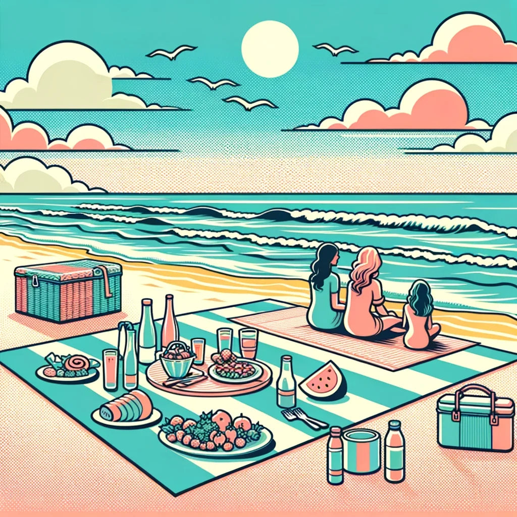 Seaside Picnic Canvas
