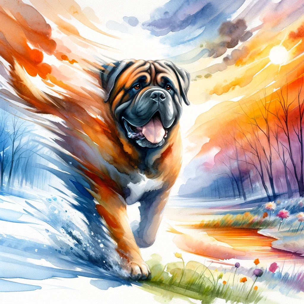 Seasons' Journey Bullmastiff Canvas