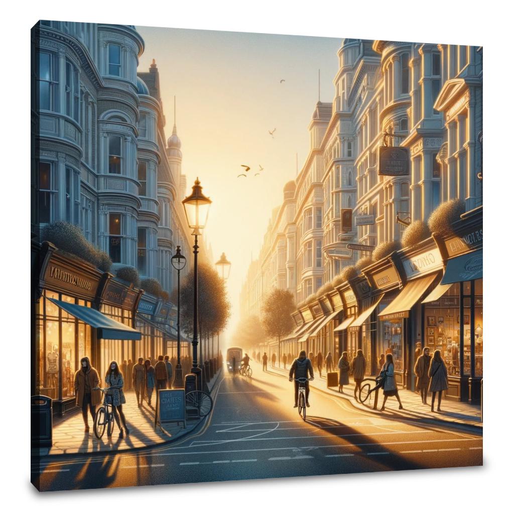 Bristol's Park Street Morning Glow Canvas