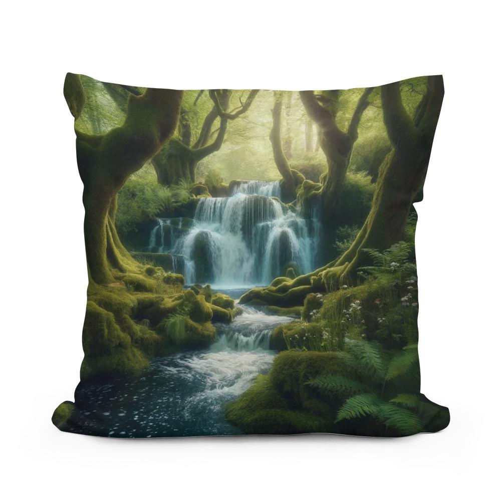 Mystical Cascade Cotton Cushion
