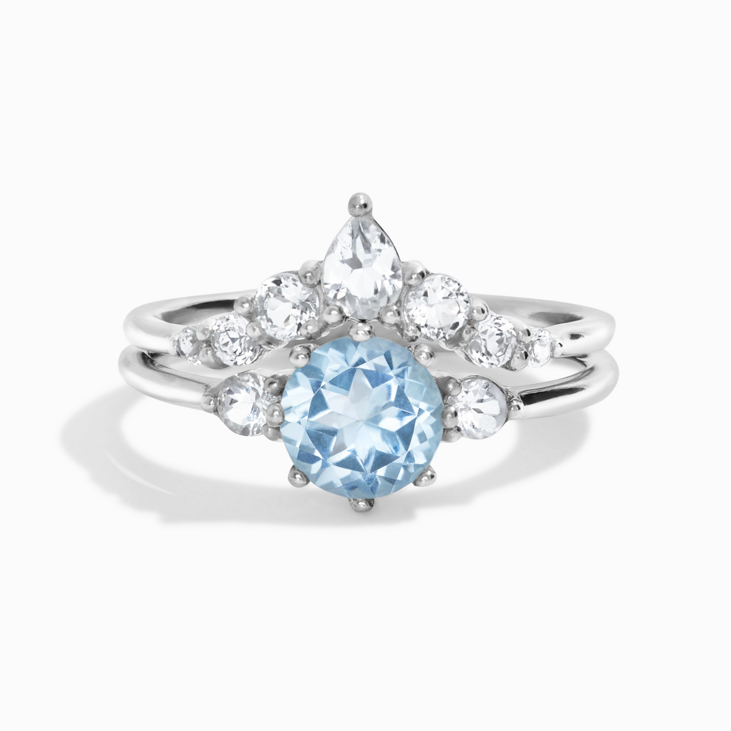 Selene Blue Topaz Ring Set in Sterling Silver