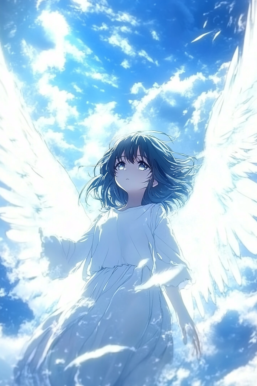 Seraphic Angel Sky Canvas
