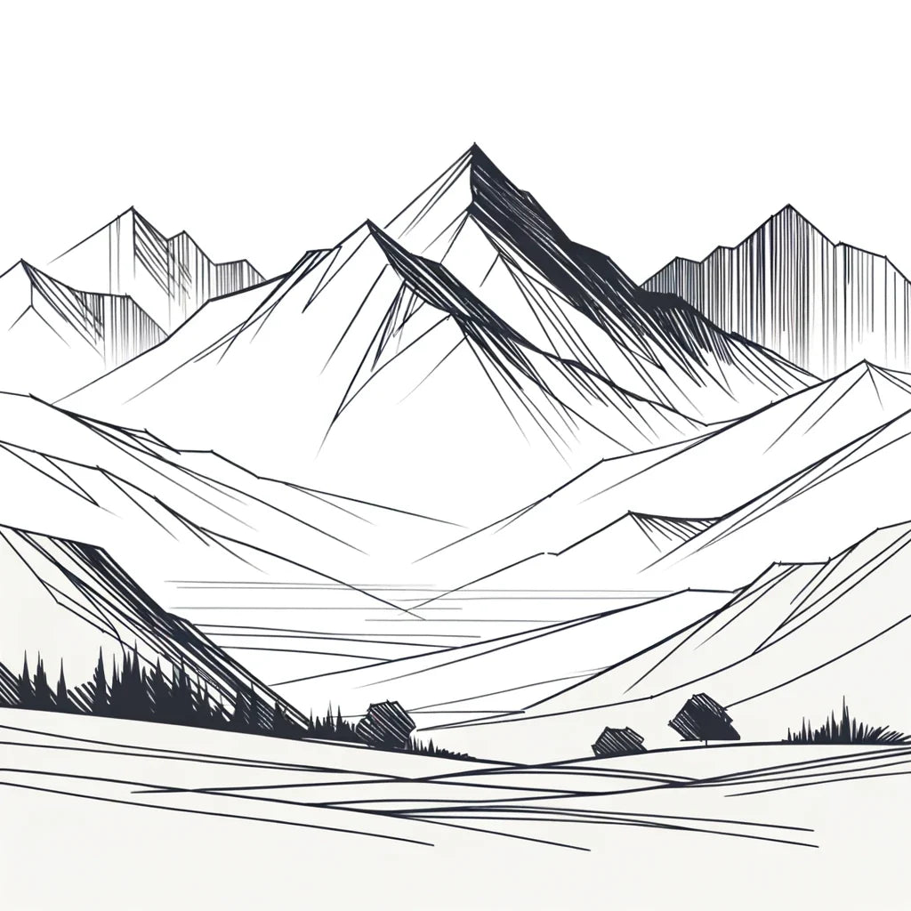 Serene Peaks Canvas