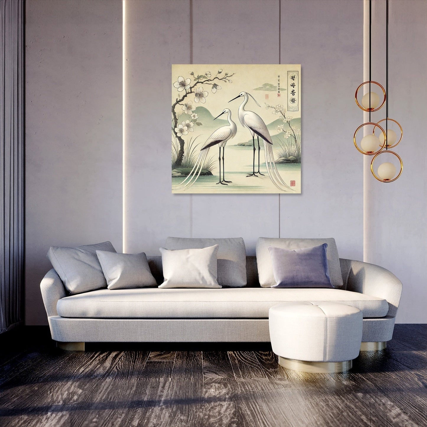 Serene Cranes Canvas