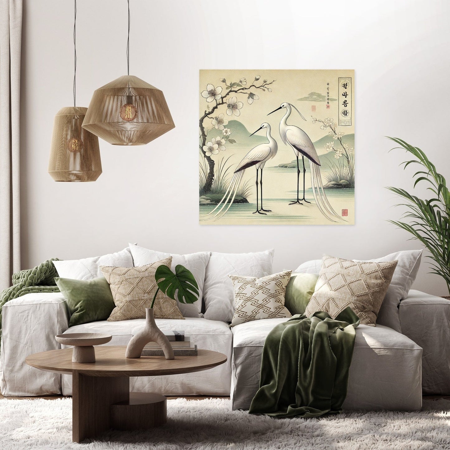 Serene Cranes Canvas