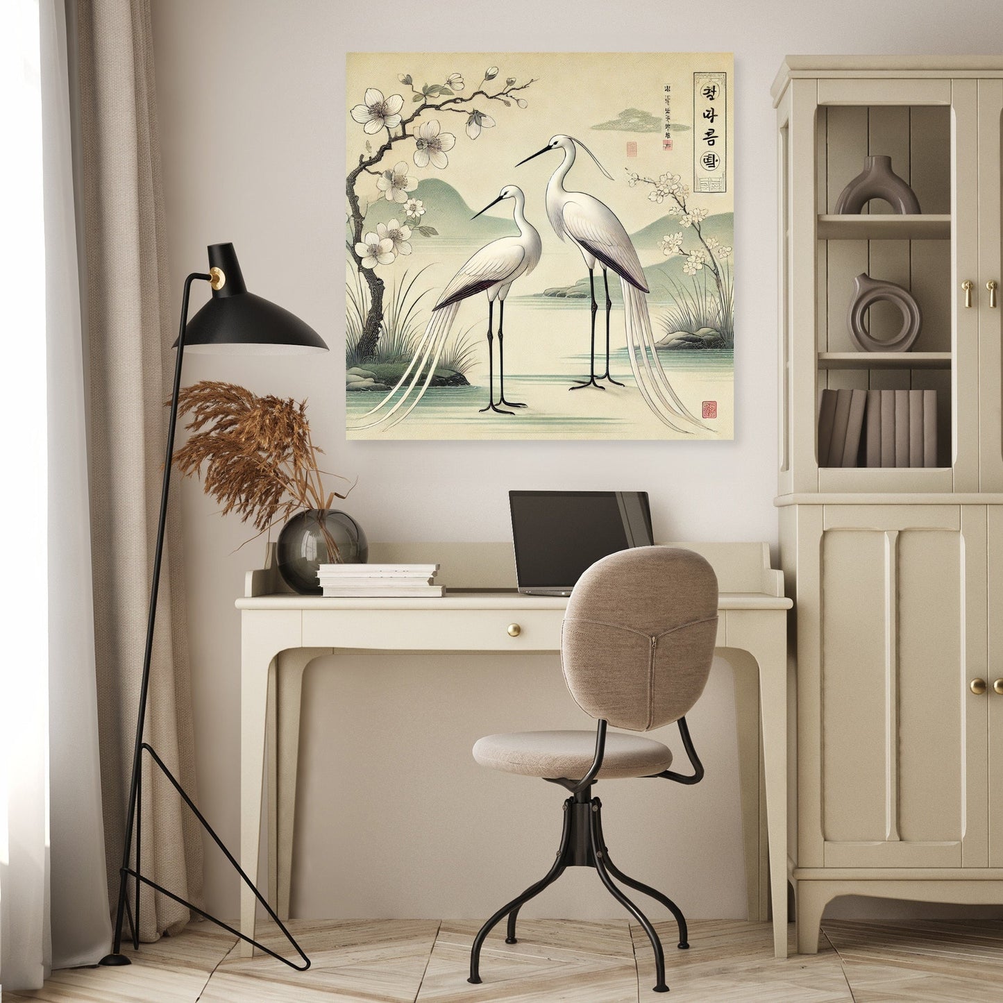 Serene Cranes Canvas