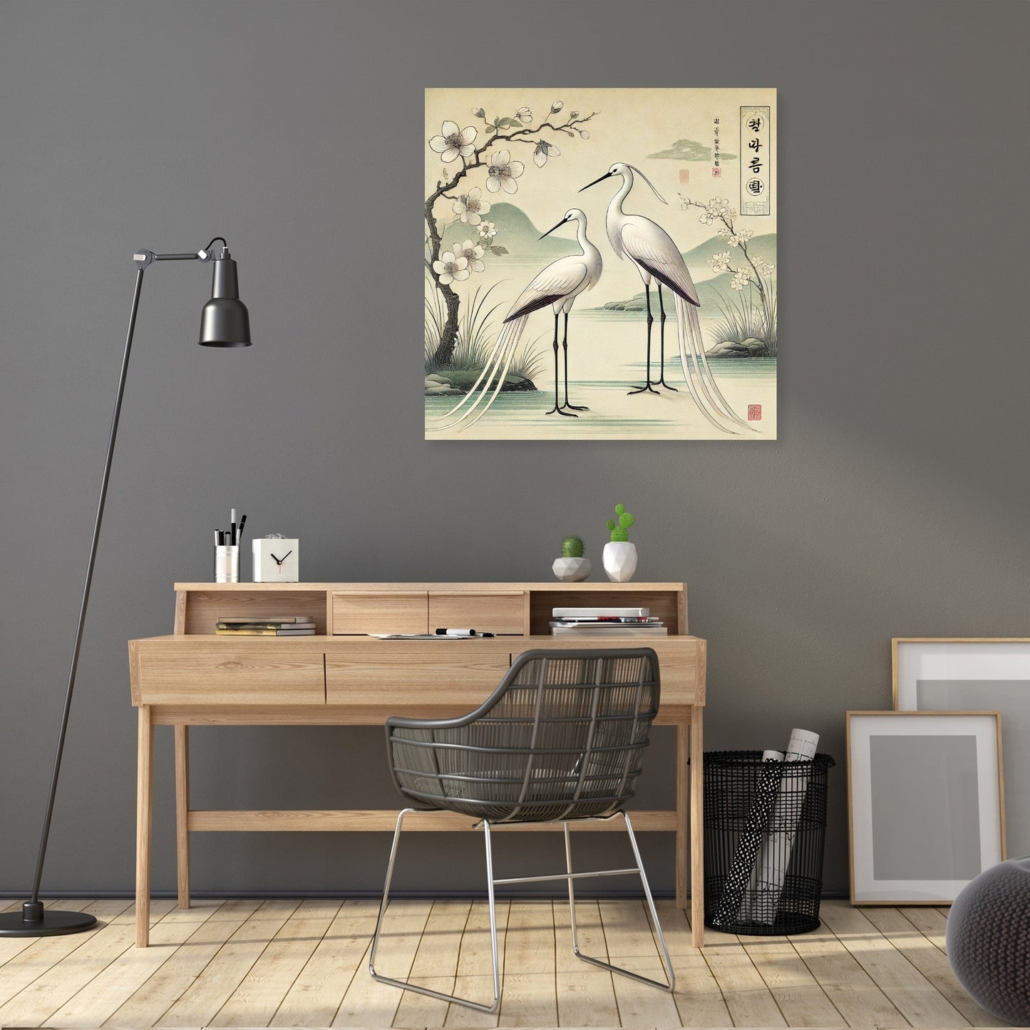 Serene Cranes Canvas
