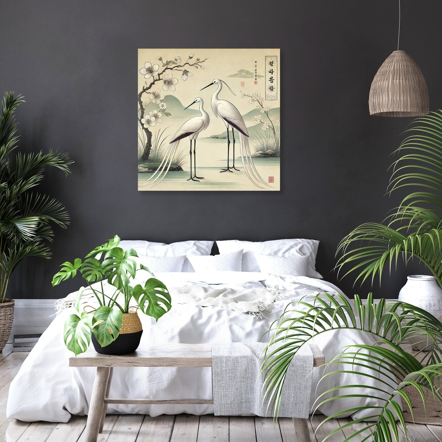 Serene Cranes Canvas