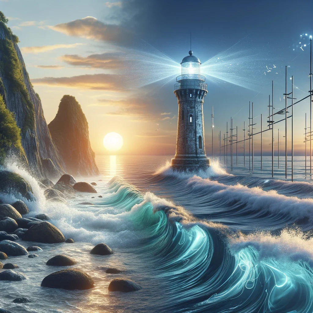 Serenity Shores Beacon Cotton Cushion