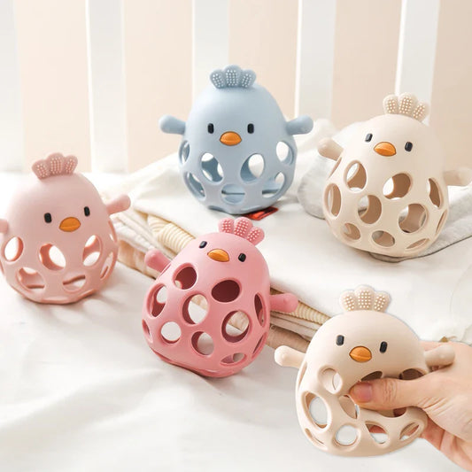 Squishy Chicky BPA Free Silicone Teething Toy