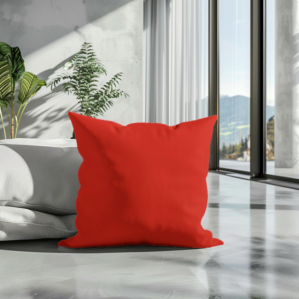Pure Red Cotton Cushion