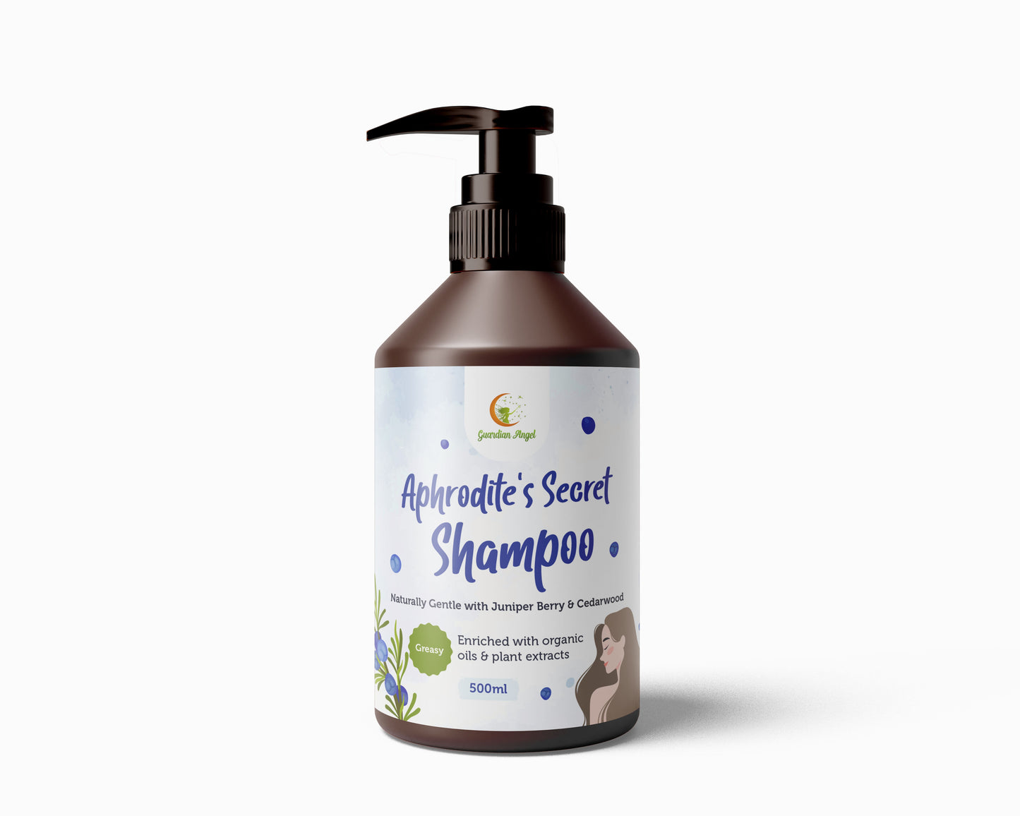 Organic and Natural GREASY HAIR Set  - 3 Piece Treatment and Brush Set