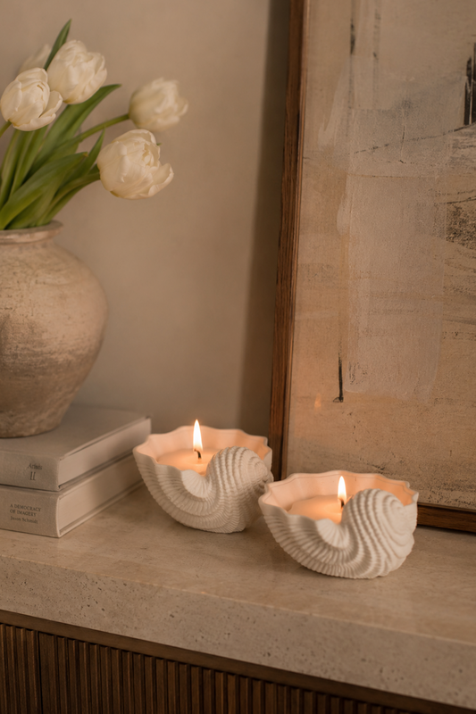 Seashell Shaped Candle - Scented