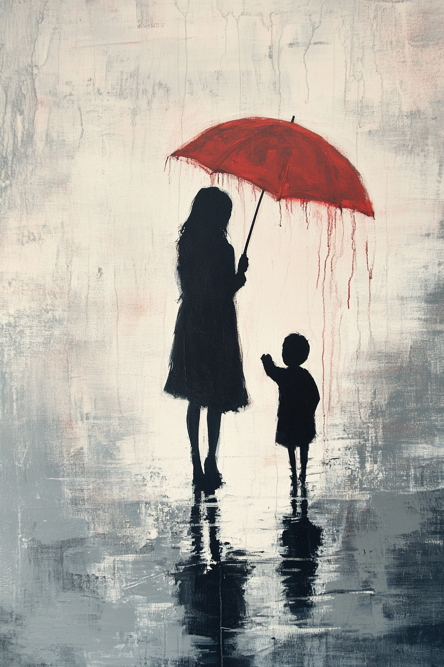 Shelter Under Umbrella Canvas