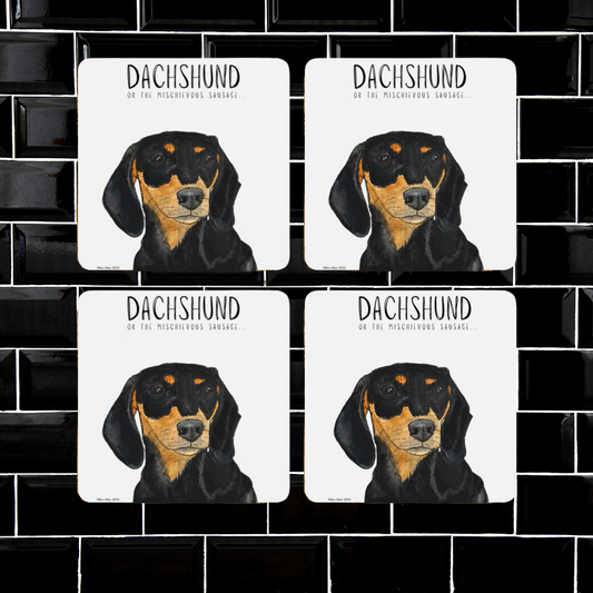 Dachshund Coaster Set – The Cutest Drink Guardians!