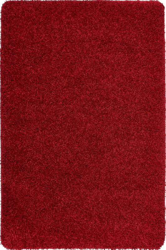 Washable Red Shaggy Rug