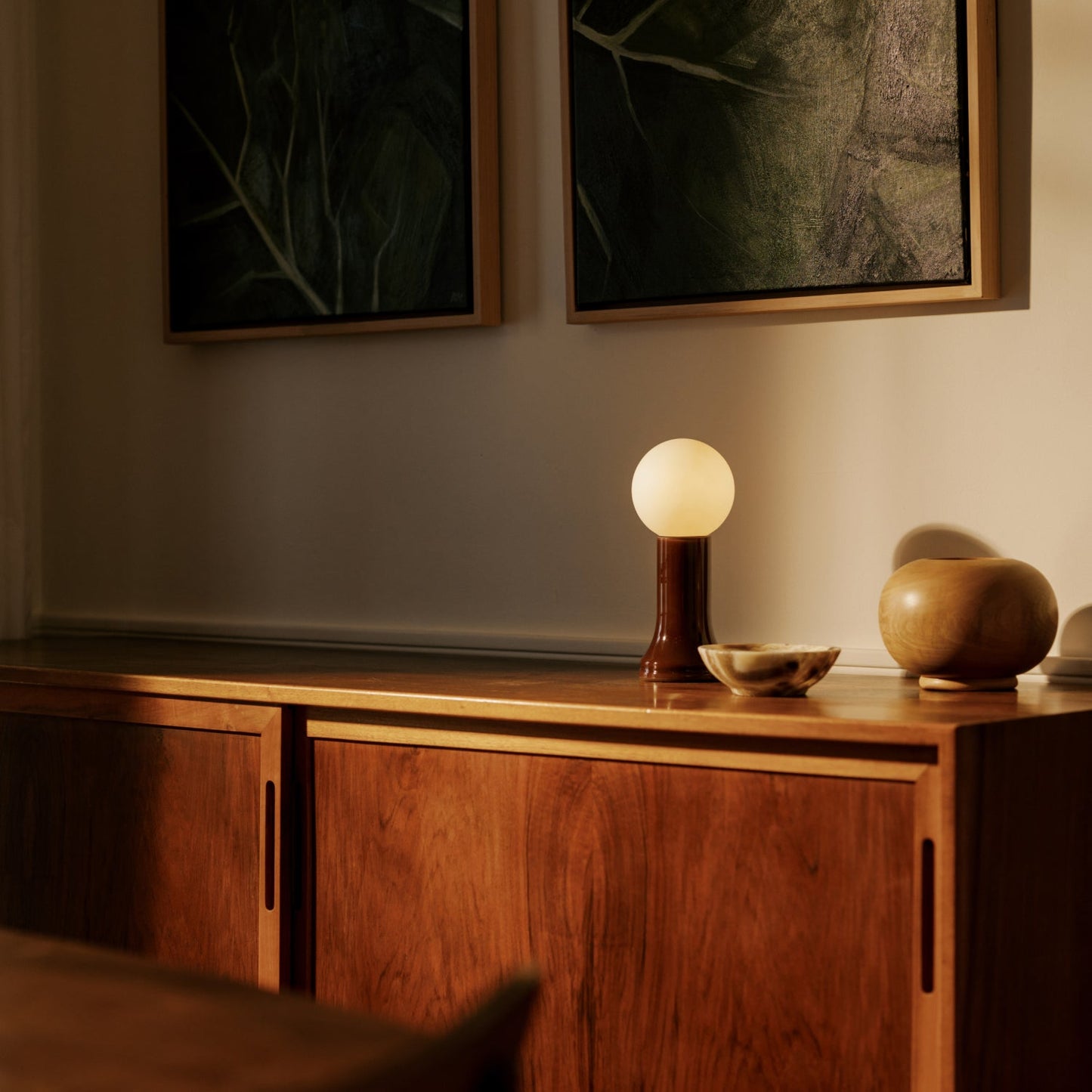 Shore Table Lamp in Bottle Brown
