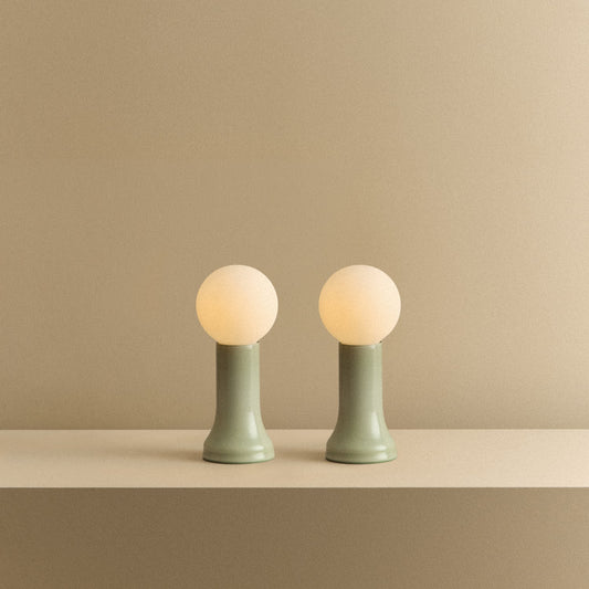 Shore Table Lamp in Sea Green - Set of 2