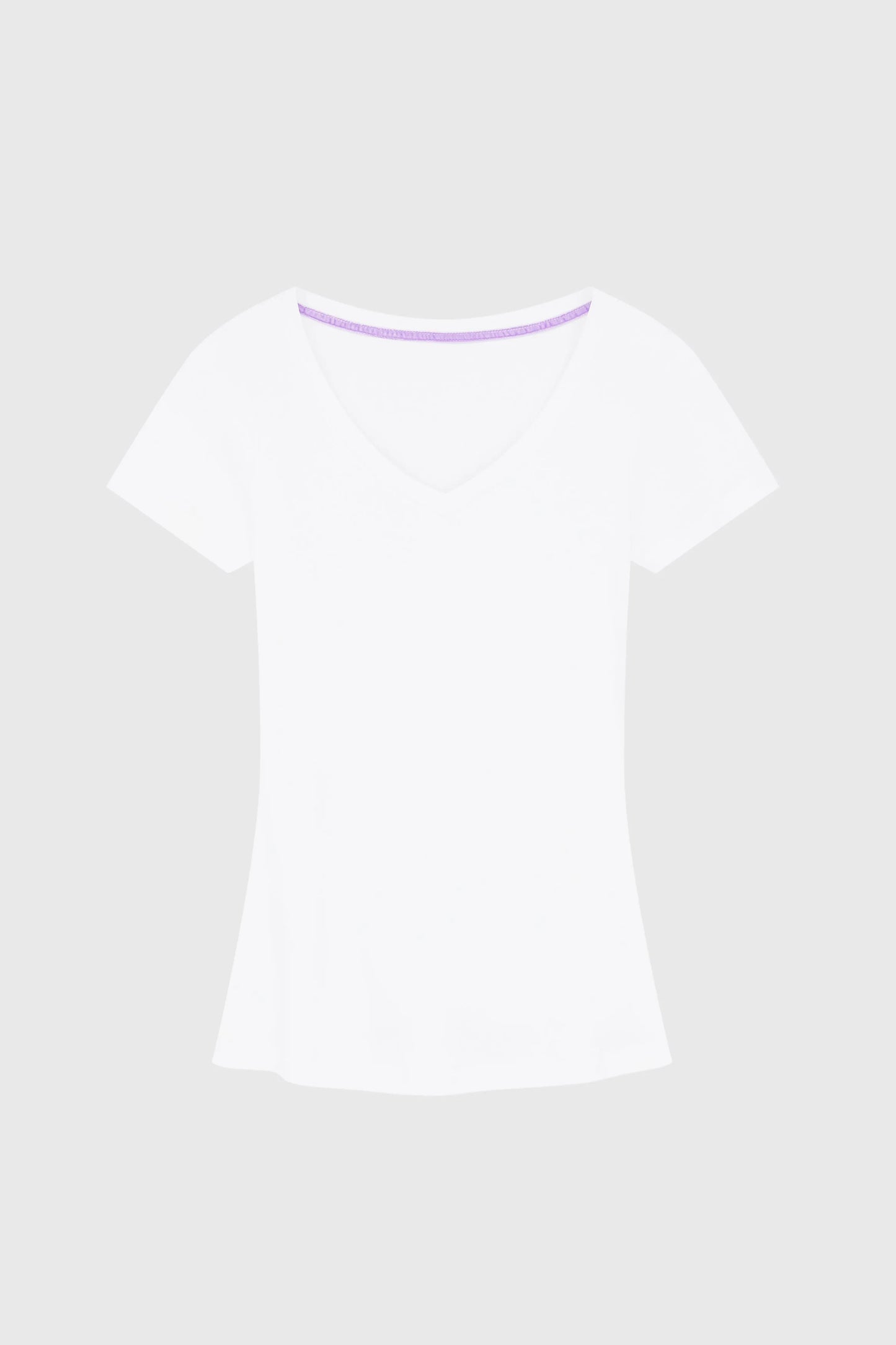 V Neck Cotton Modal Blend T-shirt